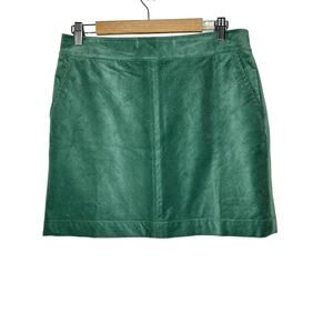 NWT Boden Petite‎ Beresford Mini Skirt 8P Wide Whale Corduroy Academia Green